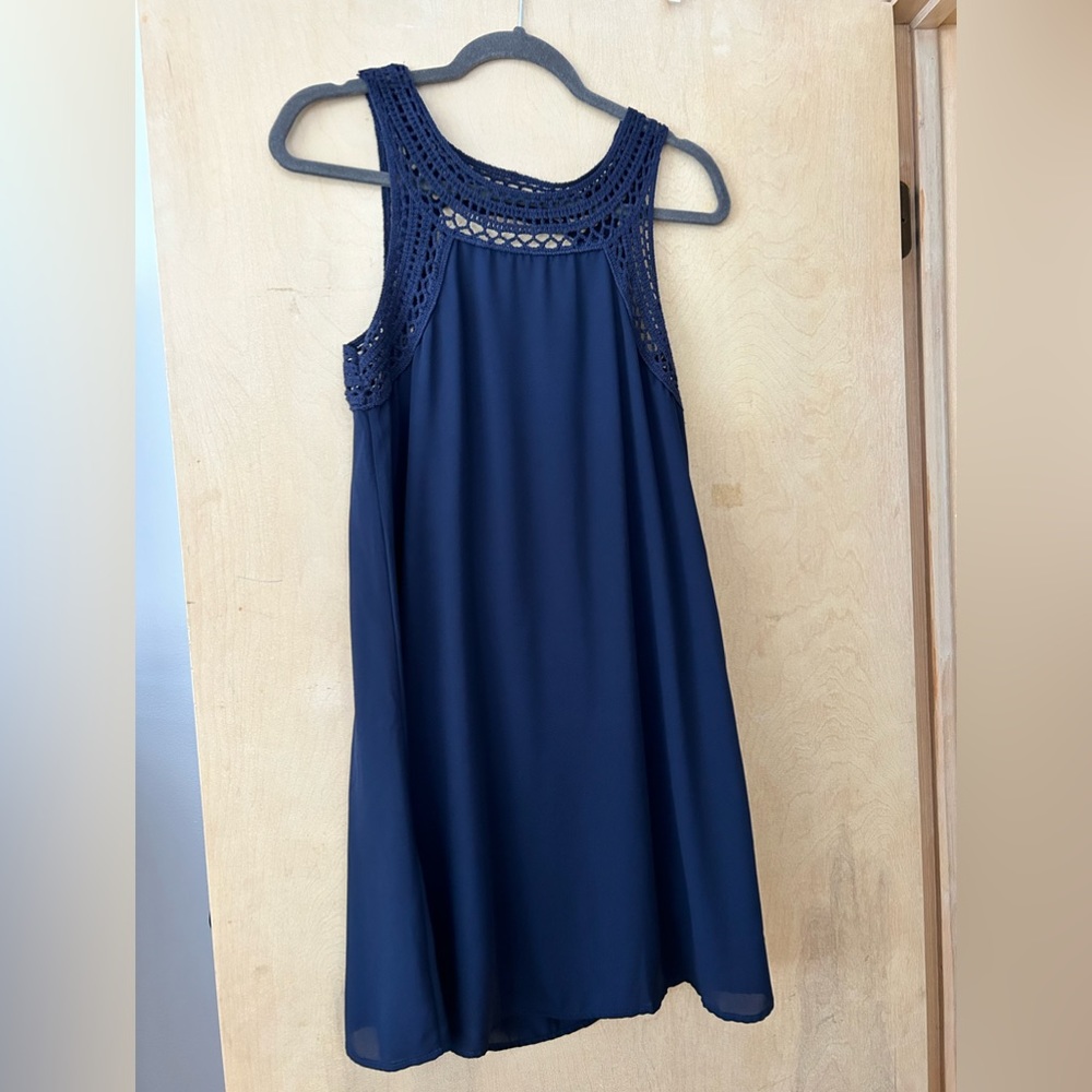 Navy mini dress